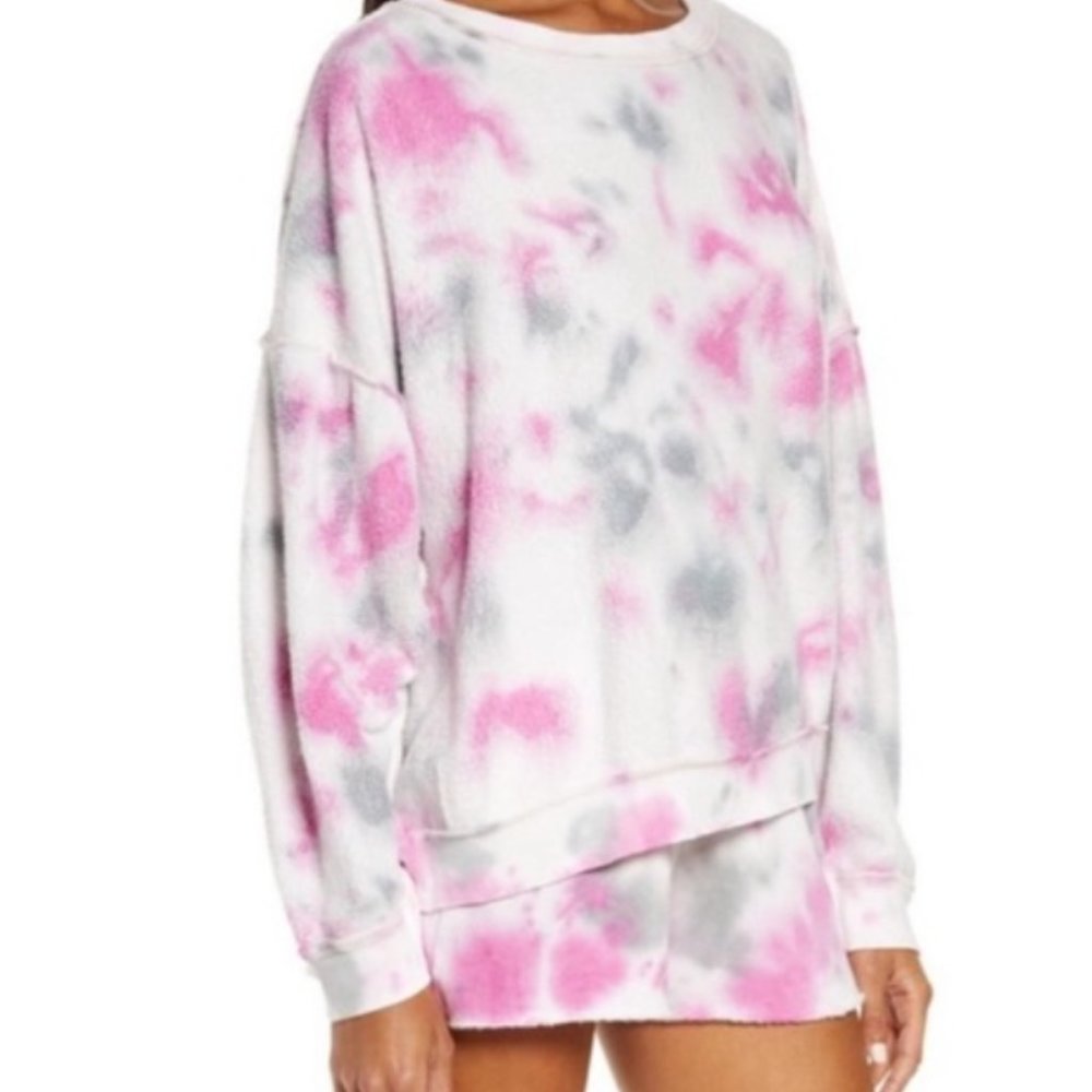 Free People Kelly Tie Dye Sweatshirt & Short Set